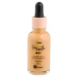 Kruidvat Kruidvat Stay With Me 025W Light Olive Radiant Matte Serum Foundation aanbieding