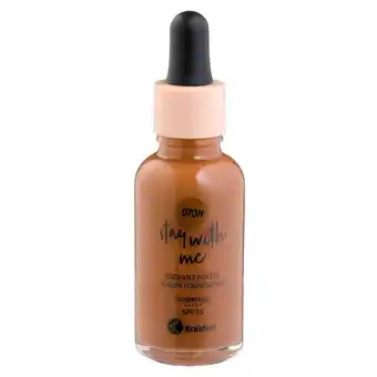 Kruidvat Kruidvat Stay With Me 070N Deep Bonbon Radiant Matte Serum Foundation aanbieding