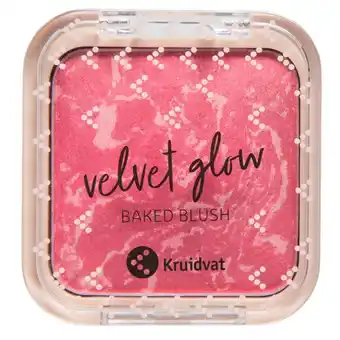 Kruidvat Kruidvat Velvet Glow 040 Pink Pop Baked Blush aanbieding