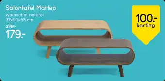 Leen Bakker Salontafel Matteo aanbieding