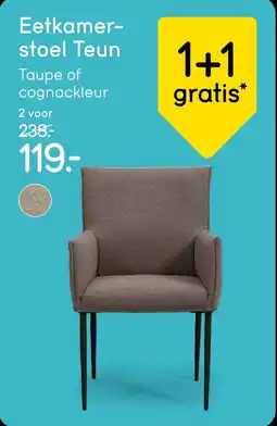 Leen Bakker Eetkamer stoel Teun T aanbieding