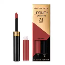 Kruidvat Max Factor Lipfinity Lip Colour 070 Spicy 2-Step Longlasting Lipstick aanbieding