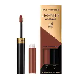 Kruidvat Max Factor Lipfinity Lip Colour 200 Caffeinated 2-Step Longlasting Lipstick aanbieding
