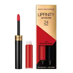 Kruidvat Max Factor Lipfinity Lip Colour 125 So Glamorous 2-Step Longlasting Lipstick aanbieding