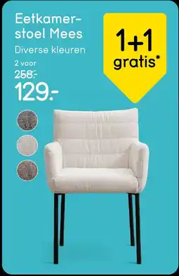 Leen Bakker Eetkamer stoel Mees aanbieding