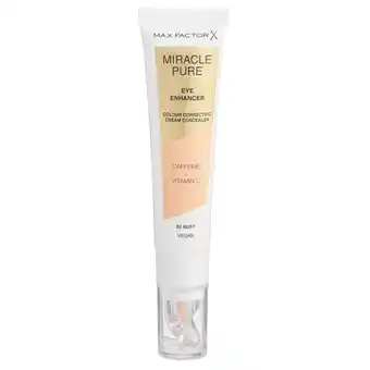 Kruidvat Max Factor Miracle Pure Eye Enhancer 02 Buff Cream Concealer aanbieding
