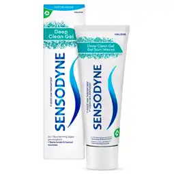 Kruidvat Sensodyne Deep Clean Gel Tandpasta voor Gevoelige Tanden aanbieding