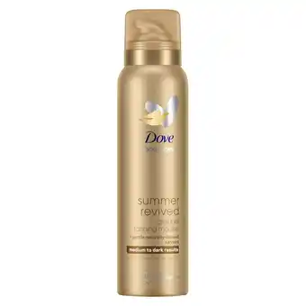Kruidvat Dove Derma Spa Summer Revived Medium to Dark Body Mousse aanbieding