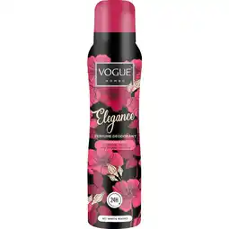 Kruidvat Vogue Women Elegance Perfume Deodorant Spray aanbieding