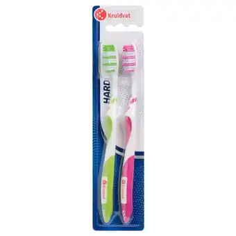 Kruidvat Kruidvat Tandenborstel Regular Hard aanbieding