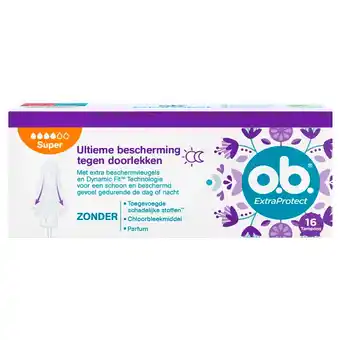 Kruidvat o.b. ExtraProtect Super Tampons aanbieding