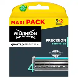 Kruidvat Wilkinson Sword Quattro Titanium Sensitive Limited Edition Navulmesjes aanbieding