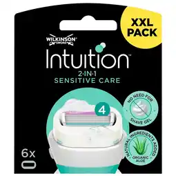 Kruidvat Wilkinson Sword Intuition 2-in-1 Sensitive Navulmesjes aanbieding