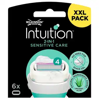 Kruidvat Wilkinson Sword Intuition 2-in-1 Sensitive Navulmesjes aanbieding