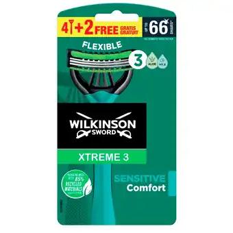 Kruidvat Wilkinson Sword Xtreme 3 Sensitive Wegwerpscheermesjes aanbieding