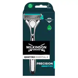 Kruidvat Wilkinson Sword Quattro Titanium Sensitive Limited Edition Scheermes aanbieding
