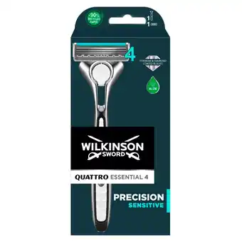 Kruidvat Wilkinson Sword Quattro Titanium Sensitive Limited Edition Scheermes aanbieding