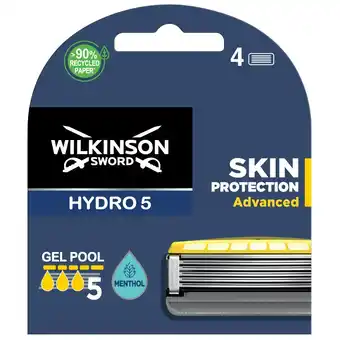 Kruidvat Wilkinson Sword Hydro5 Skin Protection Advanced Navulmesjes aanbieding