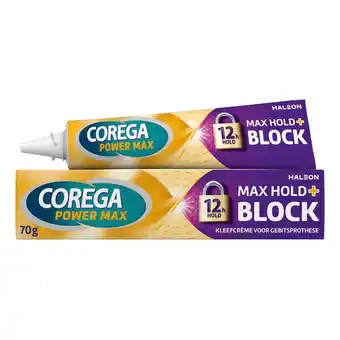 Kruidvat Corega Power Max Max Hold + Block Kleefcrème aanbieding