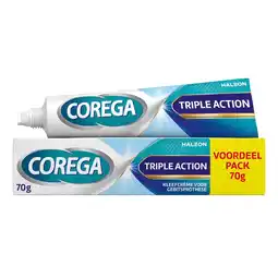 Kruidvat Corega Triple Action Kleefcrème aanbieding