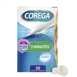 Kruidvat Corega 3 Minutes Dagelijkse Reiniger Tabletten aanbieding