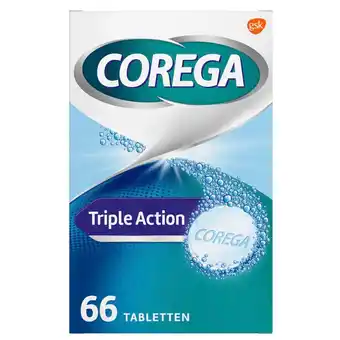Kruidvat Corega Triple Action Dagelijkse Reiniger Tabletten aanbieding