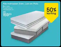Leen Bakker Alle matrassen Sven, Lars en Mats aanbieding