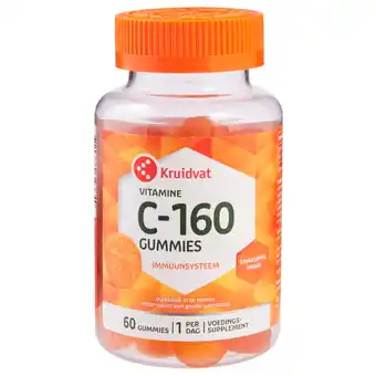 Kruidvat Kruidvat Vitamine C-160 Gummies aanbieding