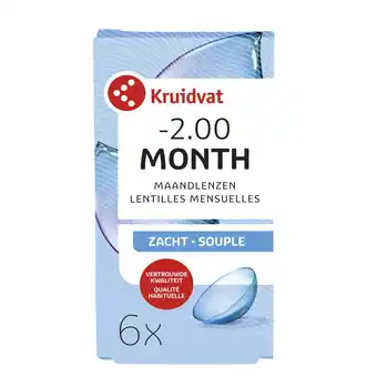 Kruidvat Kruidvat Opticare -2.00 Zachte Maandlenzen aanbieding