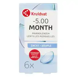 Kruidvat Kruidvat Opticare -5.00 Zachte Maandlenzen aanbieding