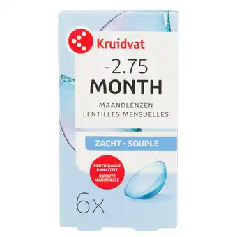 Kruidvat Kruidvat Opticare -2.75 Zachte Maandlenzen aanbieding