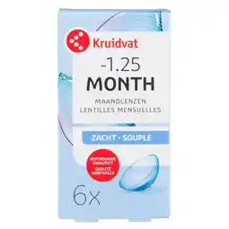 Kruidvat Kruidvat Opticare -1.25 Zachte Maandlenzen aanbieding