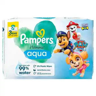 Kruidvat Pampers Harmonie Aqua Paw Patrol Babydoekjes aanbieding