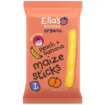 Kruidvat Ella's Kitchen 7+M Peach + Banana Maize Sticks aanbieding