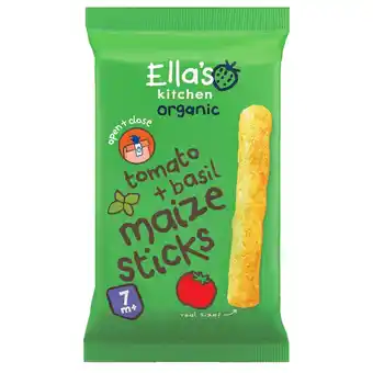 Kruidvat Ella's Kitchen Organic Tomaat en Basilicum 7+M Maïssticks aanbieding