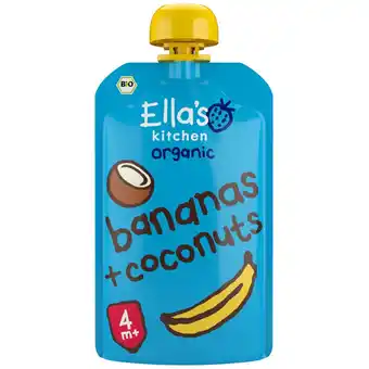 Kruidvat Ella's Kitchen 4+M Bananas + Coconuts Smoothie aanbieding