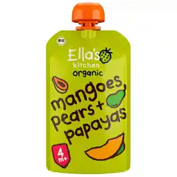 Kruidvat Ella's Kitchen 4+M Mango Peer Papaya aanbieding