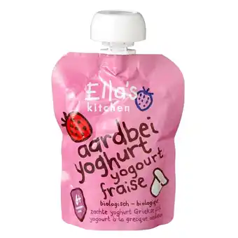 Kruidvat Ella's Kitchen 6+M Yoghurt Aardbei Griekse Stijl aanbieding