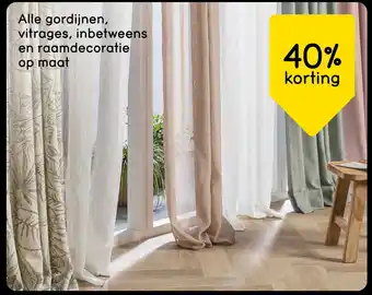 Leen Bakker Alle gordijnen, vitrages, inbetweens en raamdecoratie op maat aanbieding