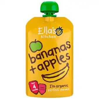 Kruidvat Ella's Kitchen 4+M Bananen En Appels Pureehapje aanbieding