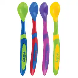 Kruidvat Nûby 6+M Voedingslepeltjes met Lange Handgreep aanbieding