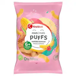 Kruidvat Kruidvat 7+M Bio Aardbei en Banaan Maïspuffs aanbieding