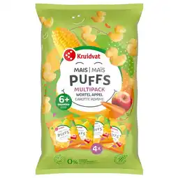 Kruidvat Kruidvat 7+M Bio Appel en Wortel Maïspuffs aanbieding