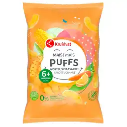 Kruidvat Kruidvat 7+M Bio Sinaasappel en Wortel Maïspuffs aanbieding