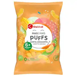 Kruidvat Kruidvat 7+M Bio Sinaasappel en Wortel Maïspuffs aanbieding