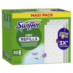 Kruidvat Swiffer Clean & Fresh Droge Vloerdoekjes Navullingen aanbieding