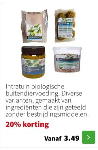 Intratuin Intratuin biologische buitendiervoeding. aanbieding