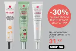 Pour Vous Op alle Erborian BB/CC Creams aanbieding