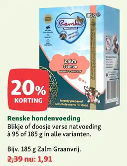 Maxi Zoo Renske hondenvoeding aanbieding