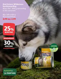 Maxi Zoo Real Nature Wilderness hondenvoeding aanbieding